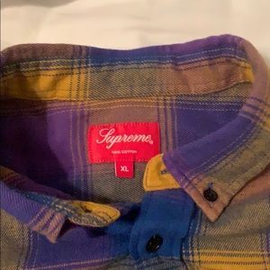 Supreme flannel size xl lightly worn